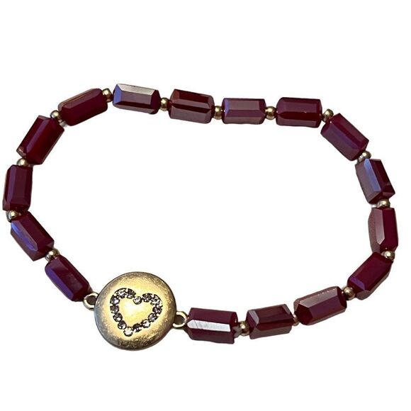 ⭐️3/$25⭐️ NWT Melrose And Market Red And Gold Bracelet Set - Picture 3 of 5